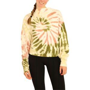 Elevenparis Womens Cropped Tie Dye Sweatshirt, NWT
